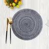 Tafelmatten Elegant Design Coasters Set van 2 Anti-Slip Round Woven Placemats voor Dining Non-Slip Kitchen Home