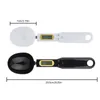 Measuring Tools 500g/0.1g Spoon Home Kitchen Salt Coffee Sugar LCD Display Digital Scale Scoop Black