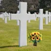 Vazen 2 PCS Cemetery met S Memorial Flower Holder Long Stake and Drainage Holes ernstige decoratie