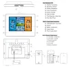 Orologi Fanju Wireless Digital Termometro igometro Barometro stazione meteo Previsione della sveglia del gelo