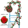 Dekorative Blumen 1/2/4pcs künstliche Rosen Wein Simulation Ivy Hängende Girland
