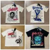 T-shirt maschile VMMG Trendy Hellstar maglietta Hell Hell Star Star Stampa lavata Cotton Street Short Short Short Designer T-shirt S-XL