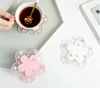 Tafelmatten 1 stks Japan Style Cherry Blossom Heat isolatiemat Familie Kantoor Anti-Skid Tea Cup Melk Mok Coffee SN3720