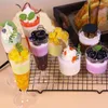 Fleurs décoratives fausse boisson réaliste simulation fruit thé créatif décoration de maison de maison de télévision