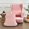 Couvre la chaise Couleur continue en toute pièce en peluche haute canapé élastique pour le salon Slebovers étanche à la décoration intérieure