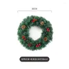 Decorative Flowers 30/40cm Christmas Wreaths Door Hanging Rattan Venue Layout Decorations Garland For Home Party Decor 2024 Year