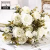 Dekorativa blommor Moratu Dahlia Artificial Silk Home Decor Permanent Wedding Arrangement Garden Decoration