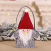 Décorations de Noël 2pcs / Set Soudish Santa Gnome Plux Gift Candy Sac suspendu de décor de fête d'arbre de Noël