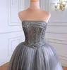 Robes de fête A-Line Tulle Prom Exquis Per perle à palet