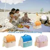 Storage Bags Double Layer Picnic Bag Toast No Smell Thick Insulation Lunch Bento One-shoulder Portable Hand-held Box