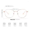 Солнцезащитные очки рамы 52 мм модных очков 11 г легкие женские розовые очки рамы миопии полигона оптики, рецептурные линзы, рецепт