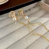 Dangle Earrings XUYE Design Fashion Statement Fan-Shaped Pearl Tassels For Girls 2024 Jewelry Gold Plated