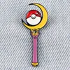 Broches Wand Wand Pin Anime Magic esmalte o broche feminino Backpack Badges para vestuário Acessório de joias Fãs do presente