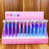 Stylos 48pcs 13 styles Diamond Crystal Crown Ballpoint Point Pin de diamant Rotary Diamond Presse 0,7 mm Ballpoint Pen Student Stationery Gifts