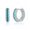 Hoop Earrings Nose Ring Turquoise Huggie Earring Body Jewelry CZ Zircon Ear Stud Cubic Zirconia Piercing