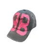 Designer Baseball Hat Double B Graffiti Print Couple Fashion Sunshade Duck Tongue Hat Trendy Paris Letter Hat