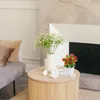 Plantas de imitação de flores decorativas flutuam em vasos de morangos espuma de espuma das decorações de mesa central