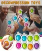 100pcs/dhl push bąbelek sensoryczny Klucz Poo-Its Toys Bieciak Dzieci Novel Noveeze Bubbles Puzzle Fand Game Sunda