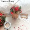 Decorative Flowers Rustic Farmhouse Pine Cones Bonsai Wedding Party Home Door Advent Christmas Table Decoration