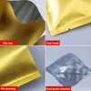 Storage Bags 100Pcs Smooth Surface Open Top Mylar Foil Packing Bag Aluminum Vacuum Sealing Package Snack Tea