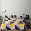 Sängkläder sätter Yaapeet 3/4st American Style Set Geometric Home Textil Bed Sheet Plant Printed Däcke Cover Luxury Elegant Pudow Case