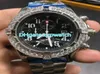 Men039s Diamonds Corpsel Watch en acier inoxydable 48 mm chronographe quartz Full Works STAPHOFPHERATHE MOUVEMENT STOWATCH9548699