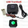 Games Nieuwe aankomst USB Arcade Game Trackball Muis verlicht LED Round 4.5 cm Ball USB -connector met schroeven voor Mame Raspberry Pi PC