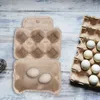 Storage Bottles 10 Pcs Six Egg Trays Disposable Serving Holder Organizer 6 Cups Box Dish Paper Travel Dispenser Carton