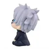 Anime manga 10cm jujutsu kaisen action figur satoru gojo figurer geto suguru leta upp q version anime figur pvc modell samling leksak gåva 240413