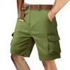 Mäns shorts Elastic midja 2024 Bekväm fit Cotton Casual Summer Trunks Easy Pull-On Rel avslappnad Dålig mode Ropa Hombre