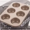 Formy do pieczenia Stalowa kubek Mufffin Muffin narzędzia do biszka narzędzia Non Stick Cake zmywarka do zmywarki mikrofalowe bezpieczne DIY Bakeware
