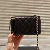 Womens Black Lambskin Classic Suitcase Quilted Vanity Box Bags Gold Ball Chain Crossbody Shoulder Cosmetic Case Makeup Purse Diamond Lattice Handbags 11cm 17cm