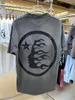 NEW Hellstar from Europe and America Vintage Washed Loose Letter Print 1:1 Label High Street T-shirt s-xl