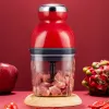 Mixers Mini Electric Garlic Chopper Multifunctional Vegetable Chili Meat Portable Ginger Masher Crusher Machine Blenders Kitchen Tool