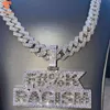 Factory Custom Iced Out VVS Moissanite Hip Hop Pass De Diamond Tester Name -keten Hanger voor mannen en vrouwen