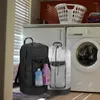 Tvättpåsar reser college sovsal bärbar ryggsäck vattentät väska med axelremmar mesh ficka stor kapacitet tung tjänst