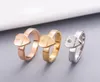 Kobiety Pierścień serca ze znacznikiem Silver Gold Rose Śliczne litery Pierścień palców Prezent dla miłości dziewczyny mody Akcesoria 9480252