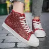 Casual Shoes Spring and Autumn Cross Border High Top Board Fashionable Bright Face Colorful Fashion Flat