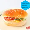 Fiori decorativi Pane finto Apertura di hamburger simulazione alimentare Adesivo per frigorifero magnetico Adebiti per la casa Raccordi POGRAFICI PROPRIETTI