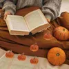 Decorative Flowers 6 Pcs Simulation Foam Pumpkin Hanging Decoration Ornaments Pumpkins Dining Room Table Little Vacation Foams Prop Mini