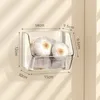 Storage Bottles Wall Mounted Garlic Garbage Box Clear Ginger Onion Hanging Baskets Small Rack For Kitchen