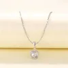 Collana Collar Zircon Crown Collar Chain versatile ed elegante popolare su Internet Simple Swater Jewelry