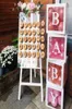 Baby Shower Girl Boy Transparent Name Age Box Donut Wall Stand Wedding Decoration One First Birthday Party Gift357D3053057