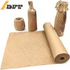 Bags 10M Honeycomb Cushioning Wrap Roll for Moving Shipping Packaging Gifts Recyclable Honeycomb Paper Supplies Bubble Paper Wrapp