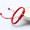 Charm Bracelets 12 Constellations Bracelet For Men Women Red Rope Woven Chinese Zodiac Sign Agate Beads Jewelry Birthday