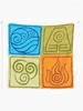 Taquestres Os quatro elementos - Avatar: Last Airbender Tapestry Decoration Acessories Wall de Natal