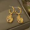 Boucles d'oreilles en peluche bijoux de mode vintage Tempérament irrégulier pour femmes cadeaux de mariage simplement concevoir des accessoires d'oreille