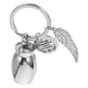 Vasi Angel Key Hitch Ornaments può essere aperto ad anello in metallo in acciaio inossidabile della catena