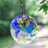 Decorative Figurines 45mm Colorful Mandala Crystal Suncatcher Prism Hanging Pendant Rainbow Maker Light Collector Chandelier Parts Home