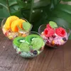 Dekorativa blommor El Bar Cafe Restaurang Victualing House Bakery Store Shop Decor Fake Simulation Sundae Cup Ice Cream Food Model 5pc/Lot